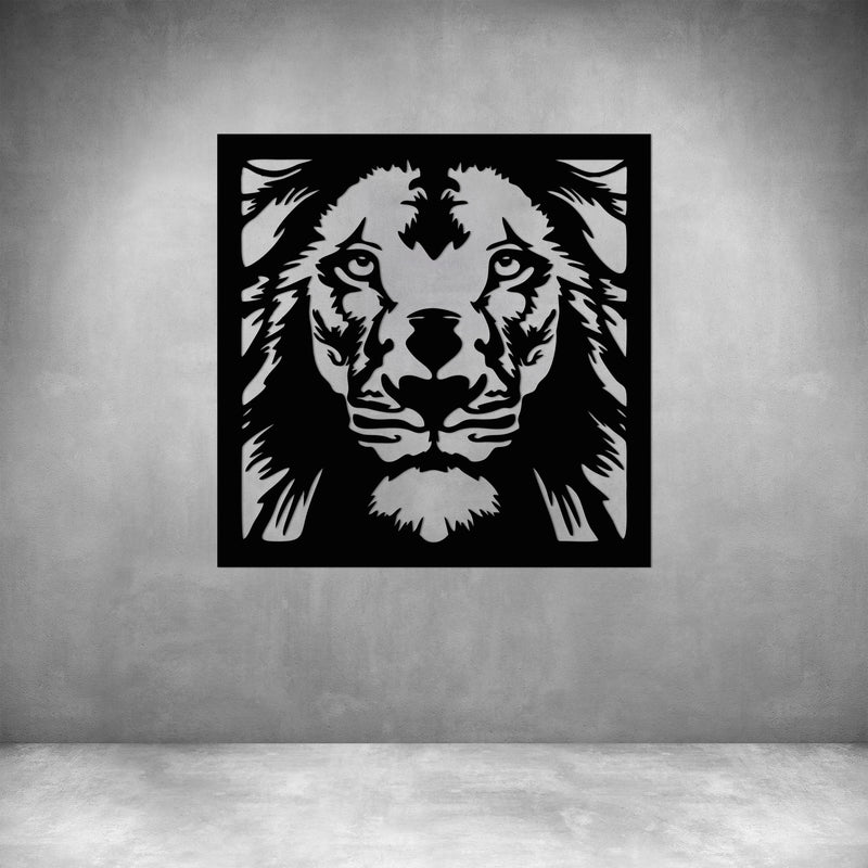 Lion Face in Frame