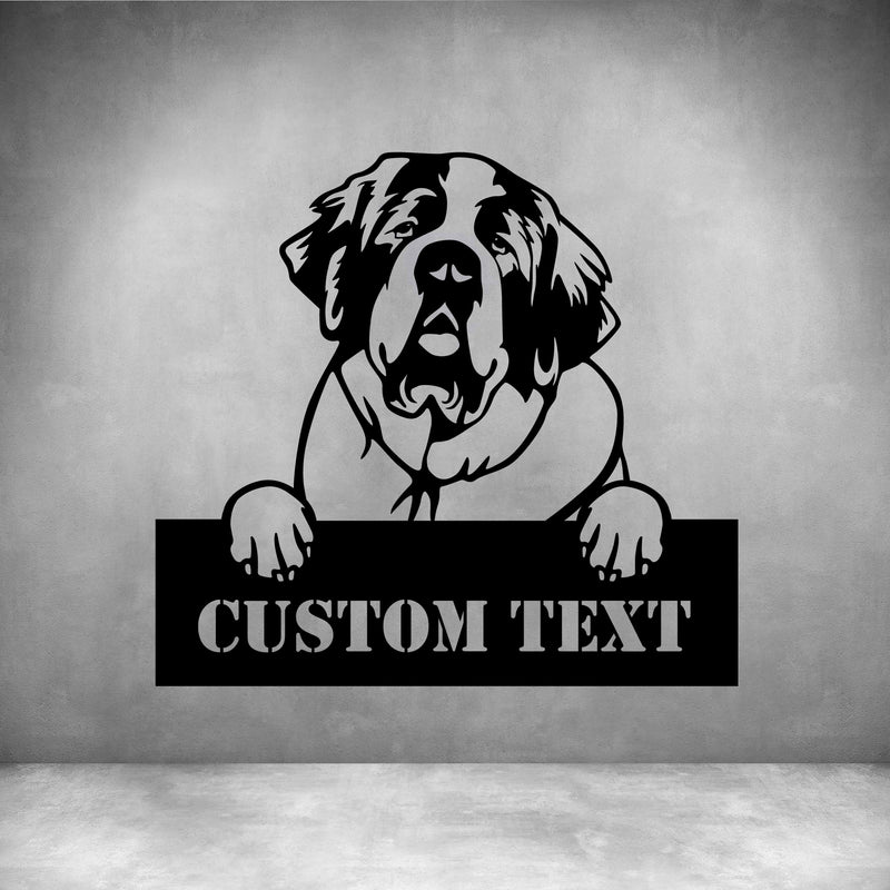 St. Bernards with Custom Text