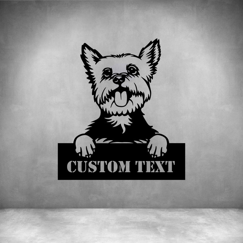 Yorkie with Custom Text